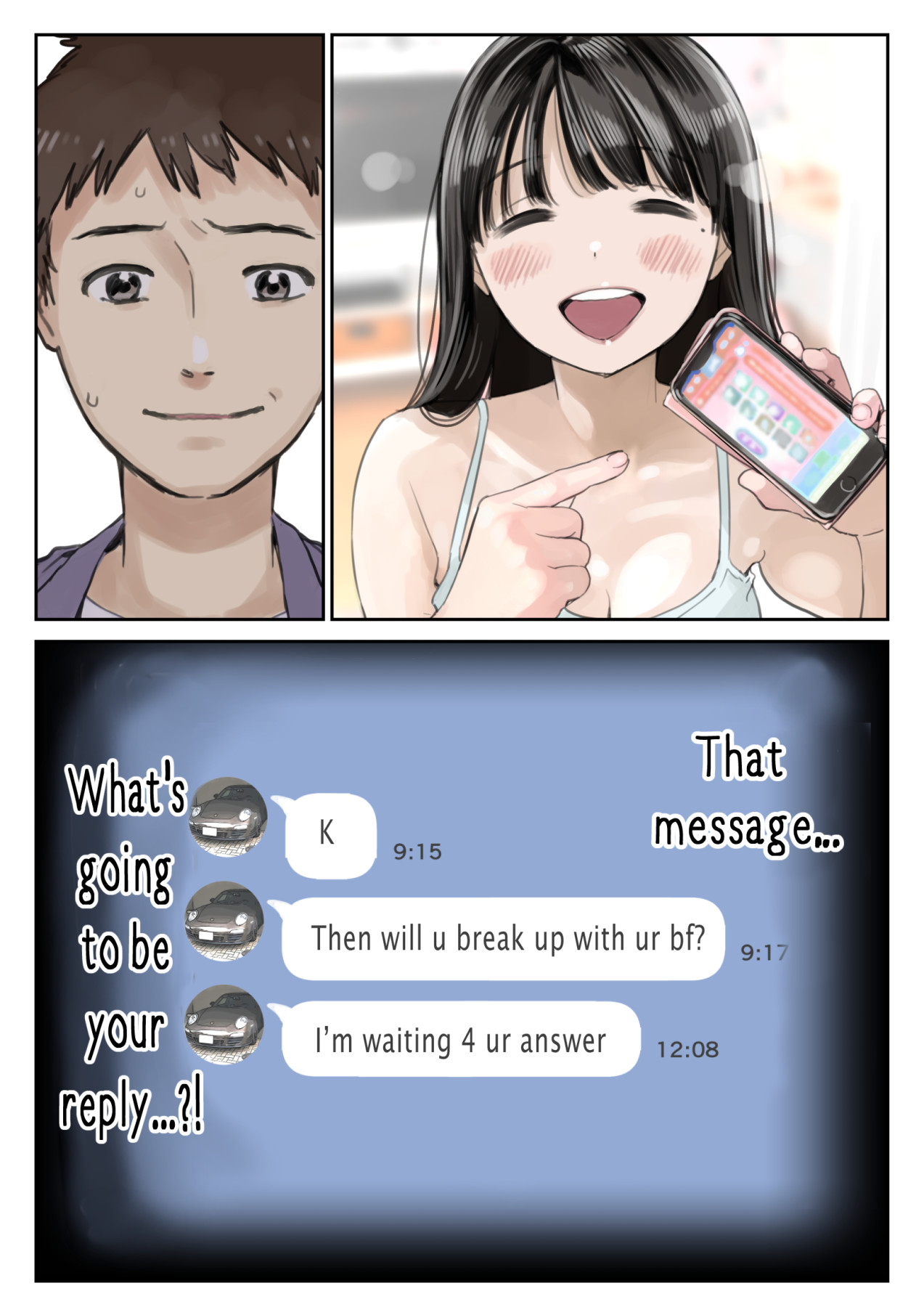 Hentai Manga Comic-I Just Snooped through Her Smartphone-Chapter 2-6